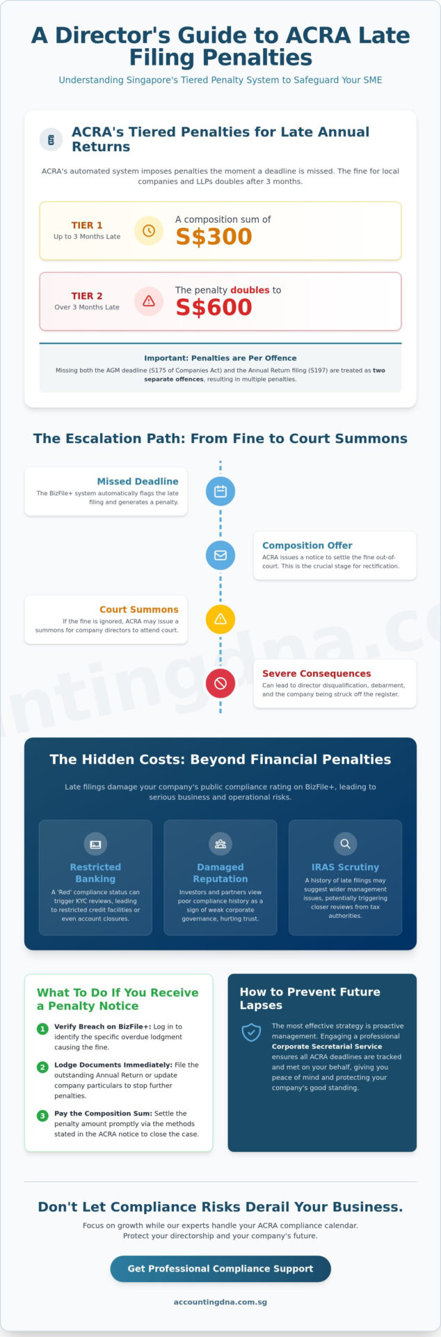 ACRA Late Filing Penalty: The Ultimate FAQ Guide for Singapore SMEs (2026)