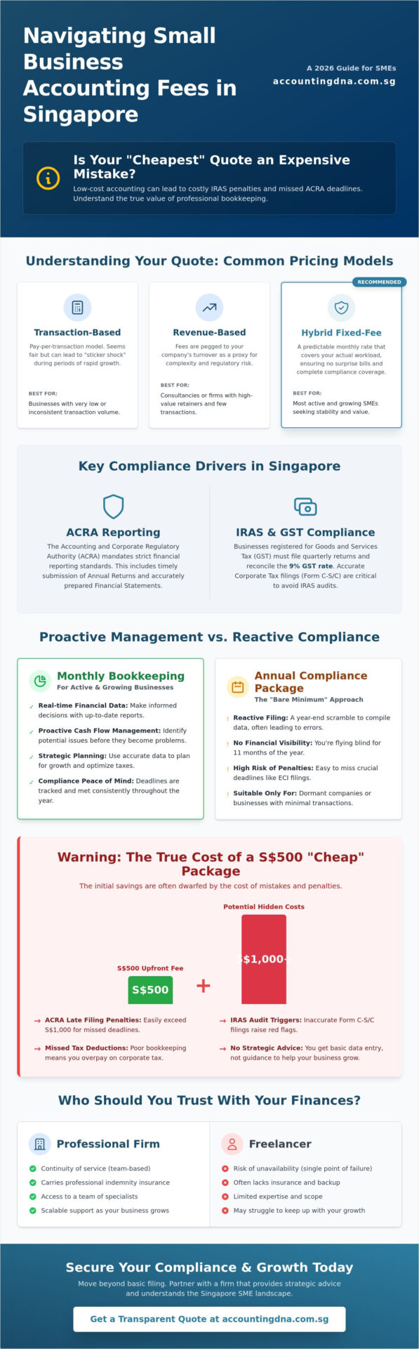 Small Business Accounting Fees in Singapore: 2026 SME Pricing Guide