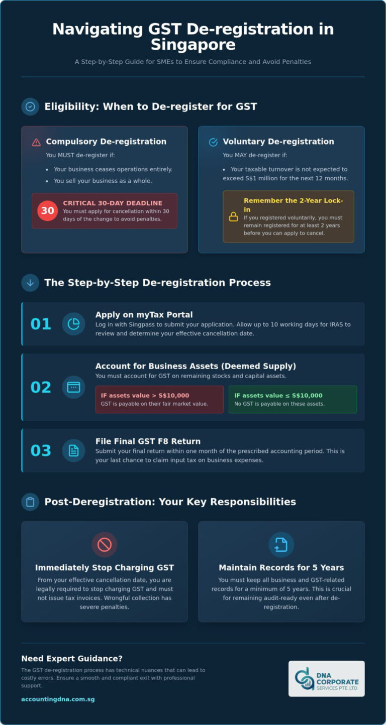 GST De-registration Process Singapore: The 2026 SME Compliance Guide